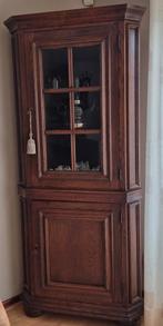 Eiken hoekkast, Ophalen, Gebruikt, 50 tot 75 cm, 50 tot 100 cm