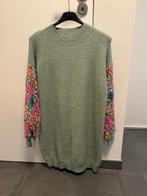 Groene trui met pailletten mouwen, Kleding | Dames, Truien en Vesten, Ophalen of Verzenden, Zo goed als nieuw, Maat 34 (XS) of kleiner