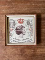 Beatrix inhuldigingstegeltje, Verzamelen, Koninklijk Huis en Royalty, Ophalen of Verzenden, Gebruikt, Kaart, Foto of Prent