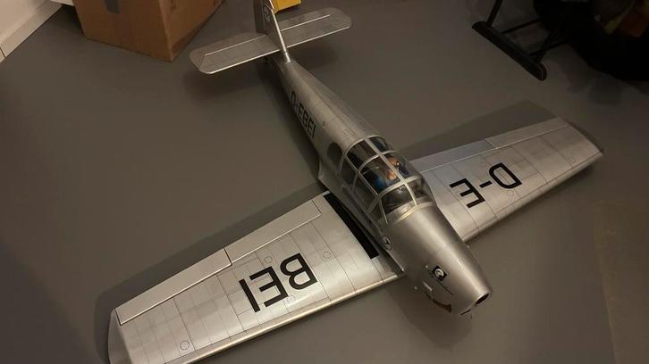 Graupner Messerschmitt BF108 Taifun 160cm, Hobby en Vrije tijd, Modelbouw | Radiografisch | Vliegtuigen, Gebruikt, Benzine, RTF (Ready to Fly)