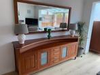 dressoir met spiegel, Huis en Inrichting, Ophalen, Gebruikt, 200 cm of meer, Kersenhout