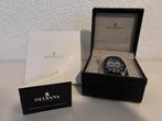 Gloednieuwe New Delbana Imola Chronograph horloge, Overige merken, Leer, Staal, Polshorloge