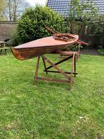 Authentieke houten skiff / roeiboot, Zo goed als nieuw, Ophalen