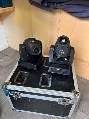 Showtec Phantom 50 led MK2 moving heads + DAP Flightcase beschikbaar voor biedingen