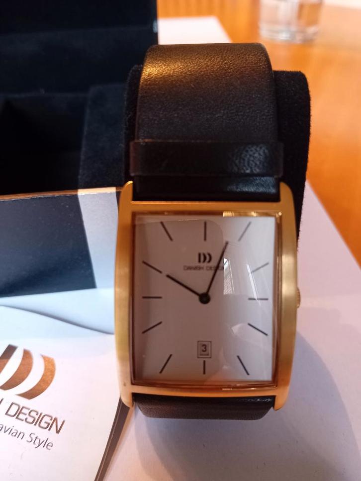 heren horloge Danish Design, Sieraden, Tassen en Uiterlijk, Horloges | Heren, Zo goed als nieuw, Polshorloge, Overige merken, Staal