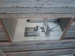 spiegel met houten rand, Ophalen of Verzenden, Rechthoekig, Minder dan 100 cm