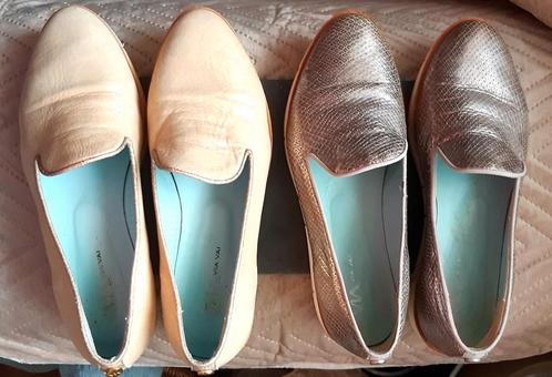 Via Vai  goud 37 / zilver 36 loafers, Kleding | Dames, Schoenen, Zo goed als nieuw, Instappers, Overige kleuren, Ophalen of Verzenden