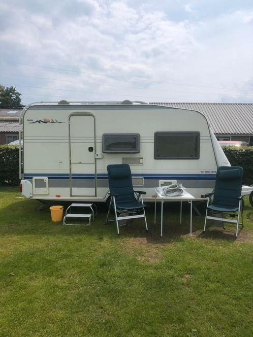 Hobby Caravan de luxe easy 400, Caravans en Kamperen, Caravans, Particulier, tot en met 4, Treinzit, Hobby, Vast bed, Luifel, Ophalen