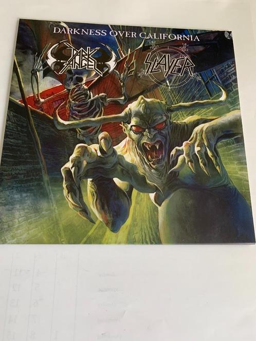 Slayer  , Dark Angel - Darkness Over California ( lp), Cd's en Dvd's, Vinyl | Hardrock en Metal, Zo goed als nieuw, Ophalen