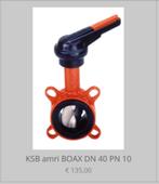 KSB amri BOAX DN 40 PN 10, Ophalen of Verzenden, Nieuw, Afzuiger