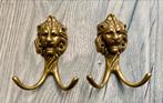 Twee Leuke Wandhaken met Leeuwenkop, Wandhaken, Ophalen of Verzenden, Zo goed als nieuw, Minder dan 100 cm