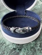 Fred Force Zwart Zilver Maat 17 Armband NIEUW, Sieraden, Tassen en Uiterlijk, Armbanden, Ophalen of Verzenden, Nieuw, Zilver
