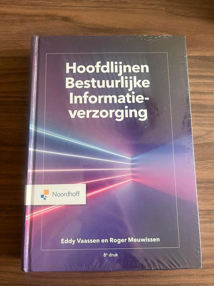 Hoofdlijnen bestuurlijke informatieverzorging, Boeken, Economie, Management en Marketing, Zo goed als nieuw, Management, Ophalen of Verzenden