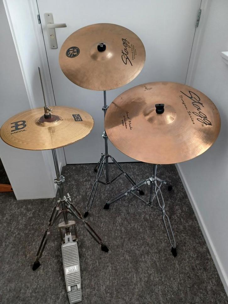 Te koop bekkenset Stagg brilliant met stands 150 euro, Muziek en Instrumenten, Drumstellen en Slagwerk, Overige merken, Ophalen of Verzenden