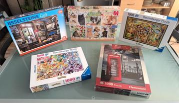 Diverse nieuwe puzzels (10 stuks) vanaf €5 t/m €15 per stuk beschikbaar voor biedingen