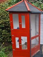 Zeskantige voliere, Dieren en Toebehoren, Vogels | Hokken en Kooien, Ophalen, Gebruikt, Hout, Volière