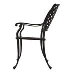 Tuinstoel giet aluminium 43 x 63 x 91 cm kleur zwart, Huis en Inrichting, Stoelen, Ophalen of Verzenden, Nieuw, Zwart, Eén