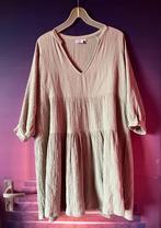 Beige/khaki kleurige katoenen jurk maat 44 nu voor 19,99€, Coco Bella, Maat 42/44 (L), Ophalen of Verzenden, Zo goed als nieuw