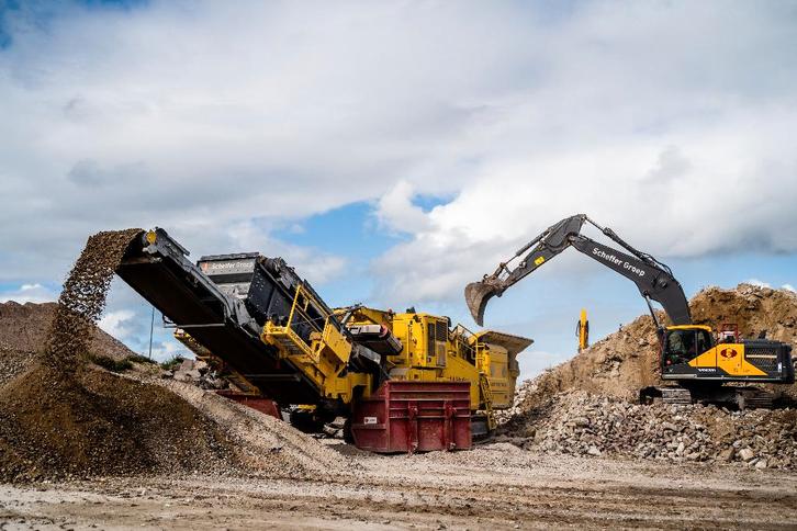 Menggranulaat 6.000 ton 0/31,5 (gecertificeerd), Tuin en Terras, Grind, Keien en Split, Gebruikt, Overige typen, Grijs, Overige materialen