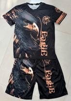 Stoer jongens set zwart goud eagle shirt broek S 164, Ophalen of Verzenden, Zo goed als nieuw, Jongen, Setje