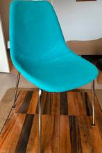 Zuiver Dutch Design Stoel - Turquoise, Ophalen, Blauw, Metaal, Eén