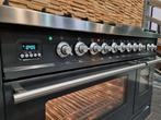 Luxe Fornuis Boretti 120cm antraciet + rvs 7 pits Frytop, 60 cm of meer, Ophalen of Verzenden, Zo goed als nieuw, Energieklasse A of zuiniger