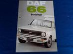 Folder Daf 66 Stationcar modeljaar 1973 Nederlands, Gelezen, Overige merken, Ophalen of Verzenden, Daf variomatic