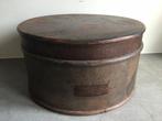 Oude houten hoedendoos bruin., Antiek en Kunst, Curiosa en Brocante, Ophalen of Verzenden