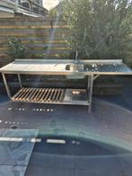 Rsv tafel met wasbak., Tuin en Terras, Buitenkeukens, Ophalen of Verzenden, Gebruikt, Gas