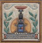 Porceleyne Fles cloisonné tegel : Olympiade, Antiek en Kunst, Ophalen of Verzenden