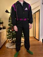 Vintage Ski Overall - Zwart/Paars, Ophalen of Verzenden, Zo goed als nieuw, Maat 46/48 (XL) of groter, Overige typen