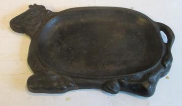 vintage gietijzeren ramasse schotel vlees slagerij  beschikbaar voor biedingen