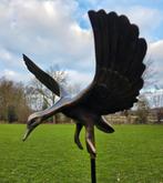VLIEGENDE EEND / bronzen beeld / tuinsteker, Huis en tuin decoratie Marie, Nieuw, Info@huisentuindecoratiemarie.nl, Peize