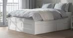 Ikea bed, Ophalen, Gebruikt, Wit, Tweepersoons