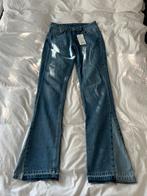 Flared straight jeans in blue denim, Flaneur, Blauw, Nieuw, W32 (confectie 46) of kleiner