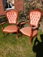 Fauteuils ,oud roze, Ophalen, 75 tot 100 cm, Hout, 50 tot 75 cm