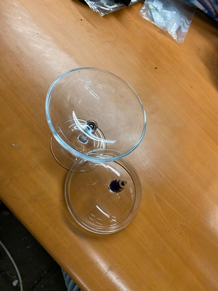 Glazen schaal met deksel, Huis en Inrichting, Woonaccessoires | Schalen en Manden, Zo goed als nieuw, Schaal, Rond, Glas, Ophalen