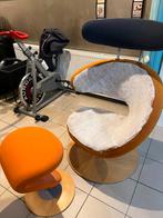 Stokke Peel stoel, Huis en Inrichting, Stoelen, Ophalen, Gebruikt, Blauw, Design, modern