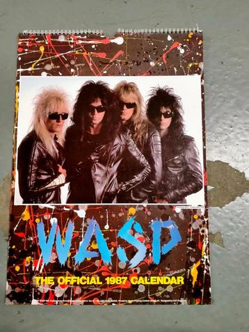 WASP W.A.S.P heavy metal 1987 vintage muziek kalender  beschikbaar voor biedingen