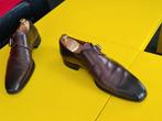 Santoni gesp schoenen met bruine kleur maat  44, Bruin, Verzenden, Santoni, Gespschoenen