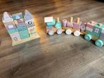 Little Dutch houten speelgoed trein en huis, Ophalen, Zo goed als nieuw