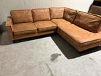 Cognac kleurige hoekbank in nette staat, ., Hoekbank, Ophalen of Verzenden, Zo goed als nieuw