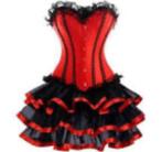 Sexy setje met corset en rokje ( nieuw ), Kleding | Dames, Ondergoed en Lingerie, Ophalen of Verzenden, Setje, Rood