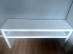 Ikea Malm Sidetable Hoogglans Wit, Huis en Inrichting, Ophalen, Gebruikt, 100 tot 150 cm, 25 tot 50 cm