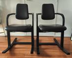 2 Stokke Varier Actulum stoelen (zwart, leer, setprijs), Ophalen, Gebruikt, Twee, Zwart