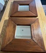 Teakhouten spiegels, Ophalen, Gebruikt, 50 tot 75 cm, Teakhout