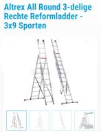 Altrex ladder 3x9 sporten, Ophalen, Gebruikt, Ladder, Opvouwbaar of Inschuifbaar