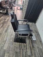 Zwarte Kappersstoel - Barbershop Stoel, Ophalen, Gebruikt, Zwart, Metaal