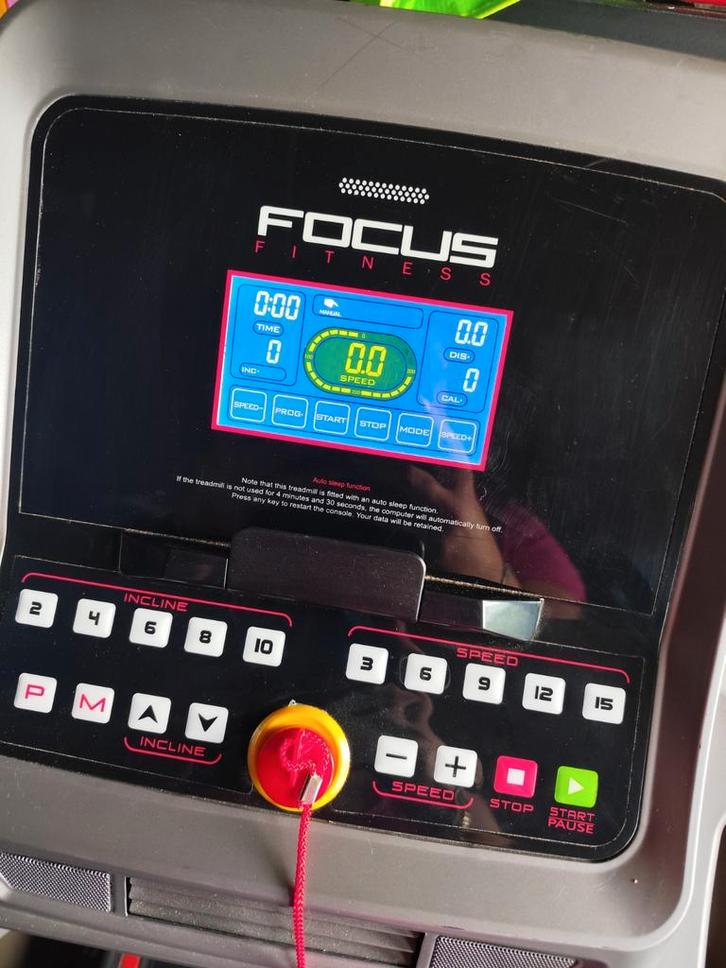 Stevige loopband (focus Fitness jet 5) met veel functies, Sport en Fitness, Fitnessapparatuur, Zo goed als nieuw, Loopband, Ophalen