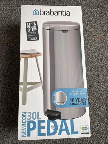 Brabantia NewIcon Pedaalemmer 30 Liter - Metallic grey beschikbaar voor biedingen